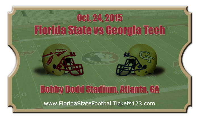 Florida State Seminoles Vs Georgia Tech Yellow Jackets Football Tickets