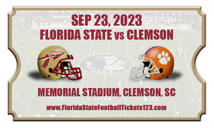 Florida State Seminoles Vs Clemson Tigers Football Tickets 09 23 23